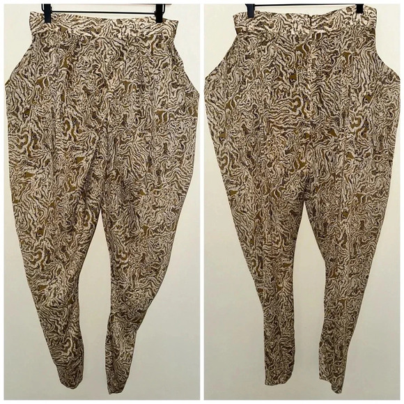 Forever 21 Animal Print Sheer Pants Lined w/Shorts Size L - NWOT - Picture 1 of 6